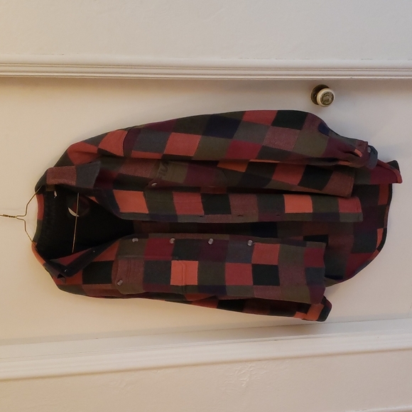 Vintage Fila Plaid Sweater Coat Size L - Picture 1 of 14